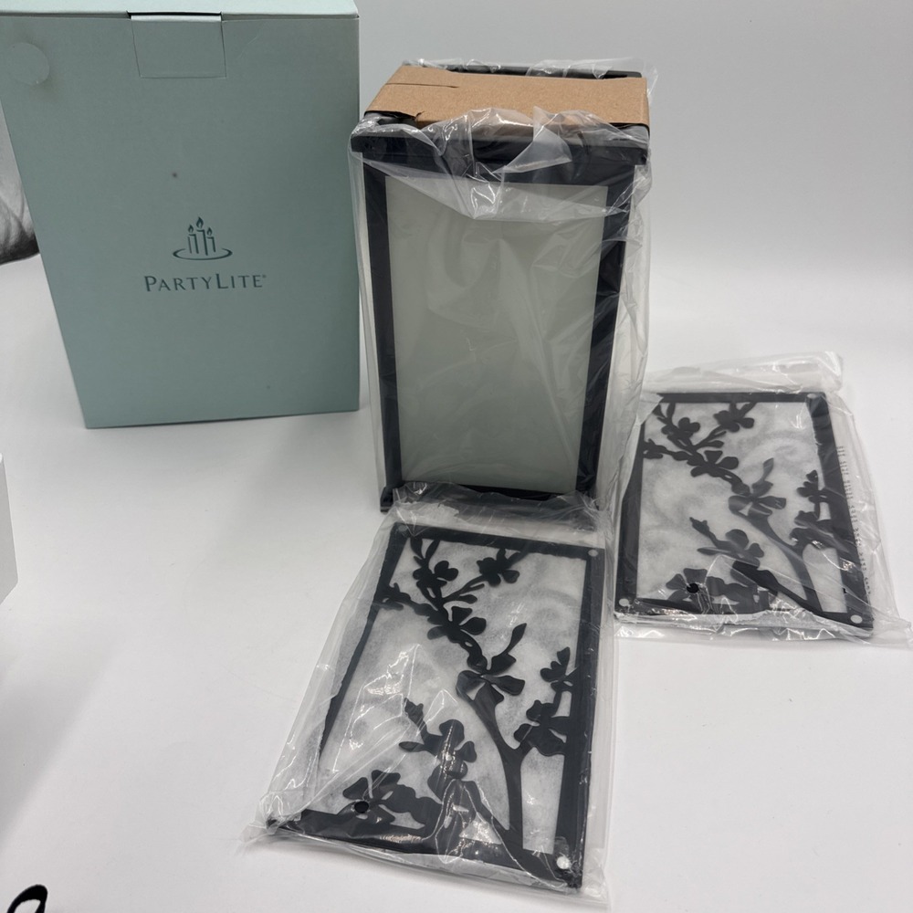 PartyLite P90508 Large Change-O-Luminary Snowflake Branch Candle Holder NIB